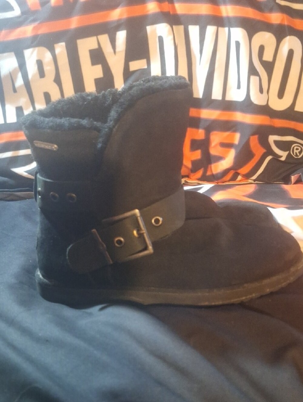 Emu Australia Parkes Black Waterproof Sheepskin Boots